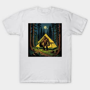 Bigfoot In The Campsite T-Shirt